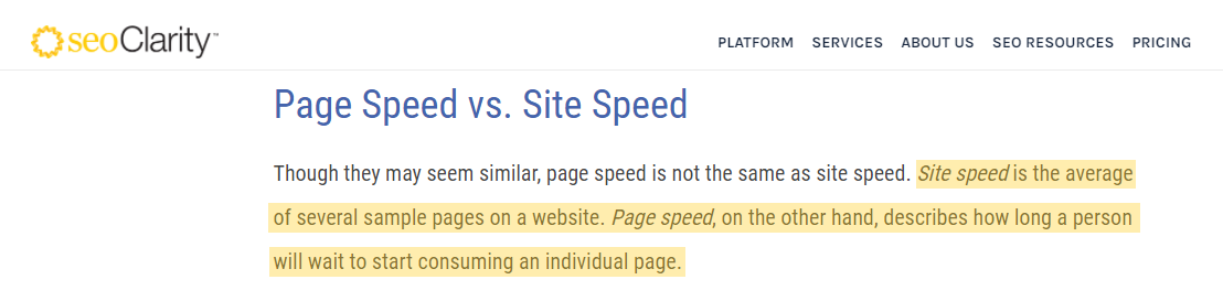 how to increase page speed